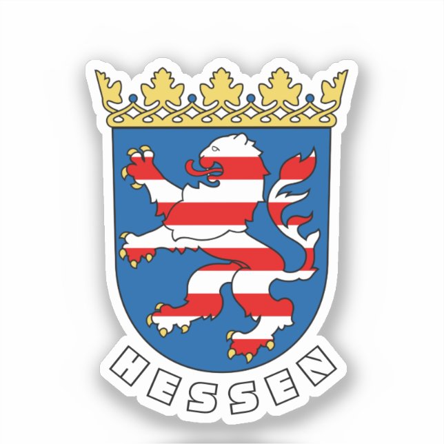 Pegatina Escudo de armas de Hessen (Alemania) (Anverso)