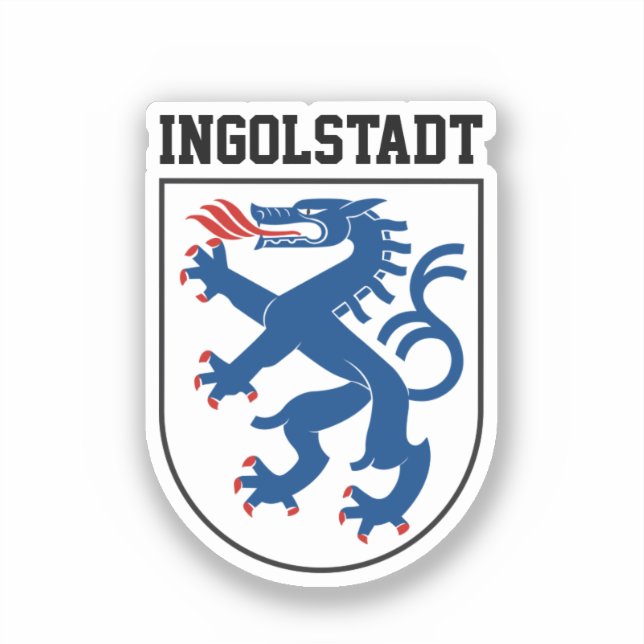 Pegatina Escudo de armas de Ingolstadt, Baviera - ALEMANIA (Anverso)