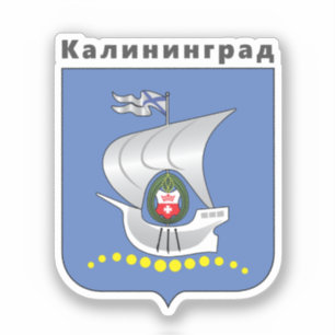 Pegatina Escudo de armas de Kaliningrado, RUSIA