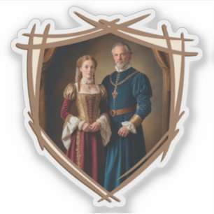 Pegatina Escudo de armas de Knight