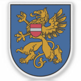 Pegatina Escudo de armas de la ciudad de Rēzekne, Letonia