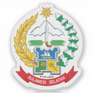 Pegatina Escudo de armas de la provincia de Sulawesi Meridi