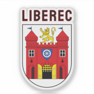 Pegatina Escudo de Armas de Liberec, República Checa