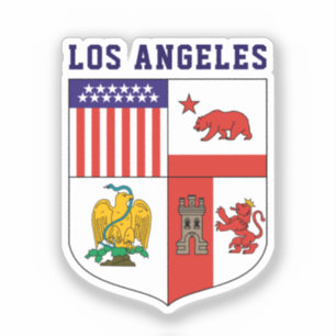 Pegatina Escudo de Armas de Los Ángeles