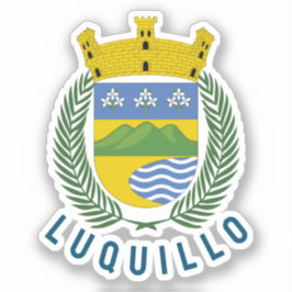 Pegatina Escudo de armas de Luquillo - Puerto Rico
