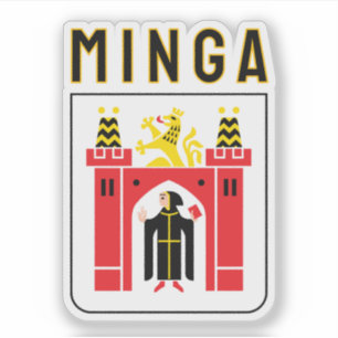 Pegatina Escudo de armas de Minga, Baviera