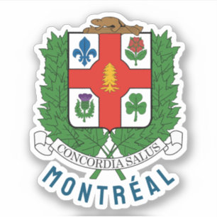 Pegatina Escudo de armas de Montreal, CANADÁ