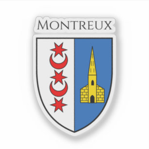 Pegatina Escudo de armas de Montreux, Suiza