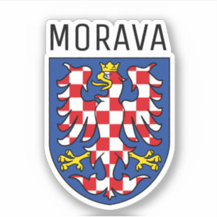 Pegatina Escudo de armas de Moravia - CZECHIA