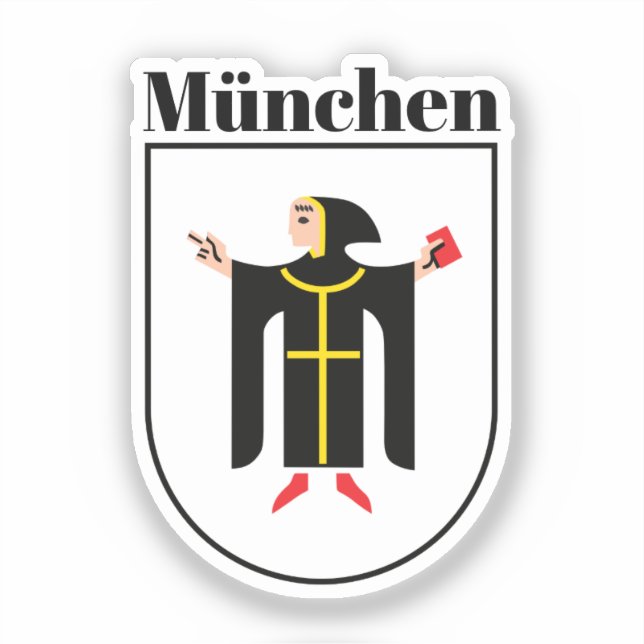 Pegatina Escudo de Armas de Múnich (Anverso)