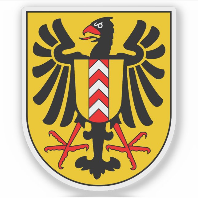 Pegatina Escudo de armas de Neuchâtel (Suiza) (Anverso)