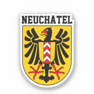 Pegatina Escudo de armas de Neuchâtel, Suiza