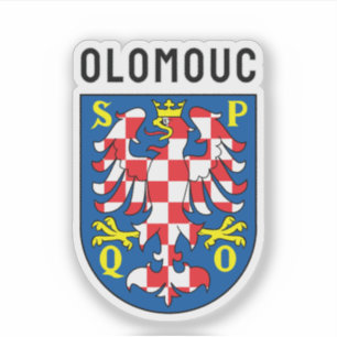 Pegatina Escudo de armas de Olomouc, República Checa