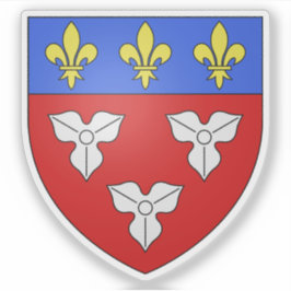 Pegatina Escudo de armas de Orléans, Loiret, Francia