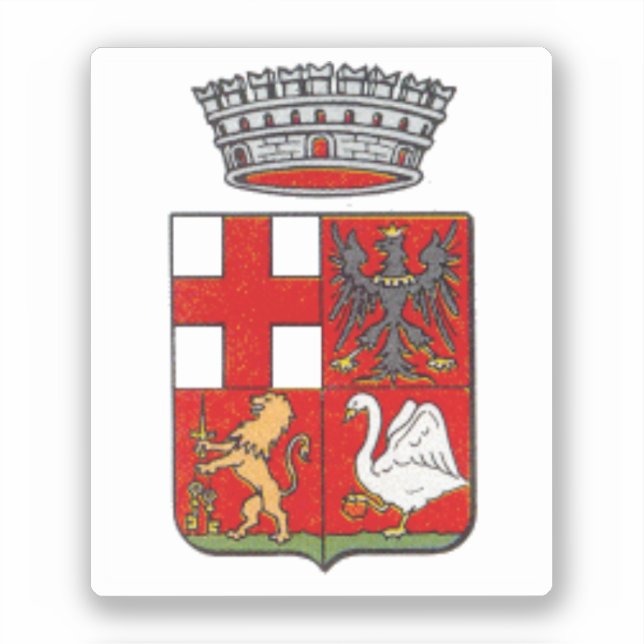 Pegatina Escudo de armas de Orvieto (Italia) (Anverso)
