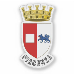 Pegatina Escudo de armas de Piacenza, Italia