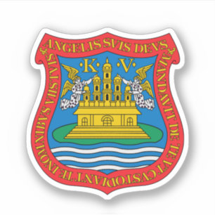 Pegatina Escudo de Armas de Puebla de los Ángeles, México