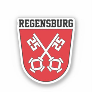 Pegatina Escudo de armas de Regensburg (Alemania)