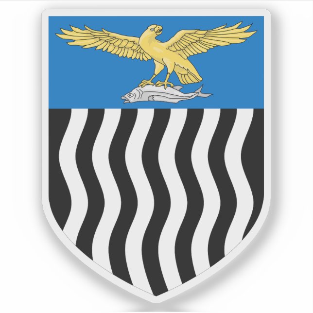 Pegatina Escudo de armas de Rhodesia septentrional (1911-19 (Anverso)