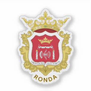Pegatina Escudo de Armas de Ronda, España