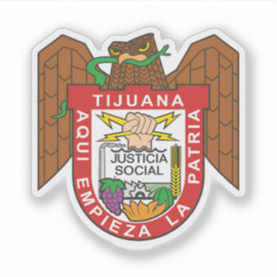 Pegatina Escudo de Armas de Tijuana, México