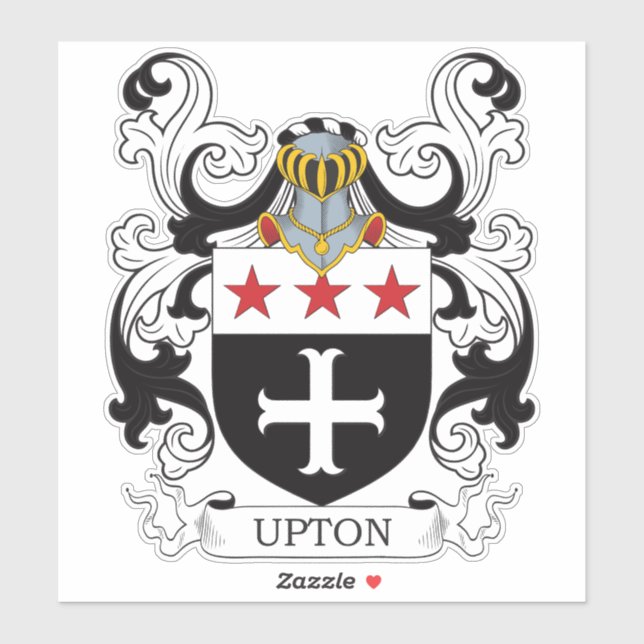 Pegatina Escudo de armas de Upton (Hoja)