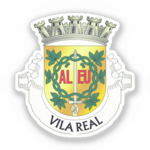 Pegatina Escudo de armas de Vila Real, Portugal