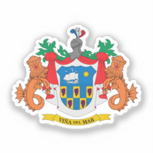 Pegatina Escudo de armas de Viña del Mar, Chile