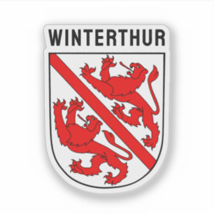 Pegatina Escudo de Armas de Winterthur, Suiza
