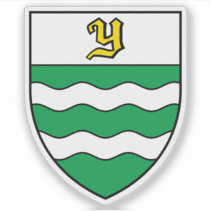 Pegatina Escudo de armas de Yverdon-les-Bains, Suiza