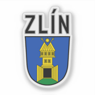 Pegatina Escudo de armas de Zlín, República Checa