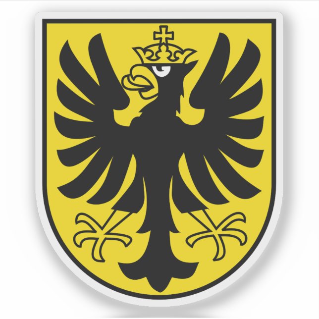 Pegatina Escudo de armas del distrito de Oberhasli, Suiza (Anverso)
