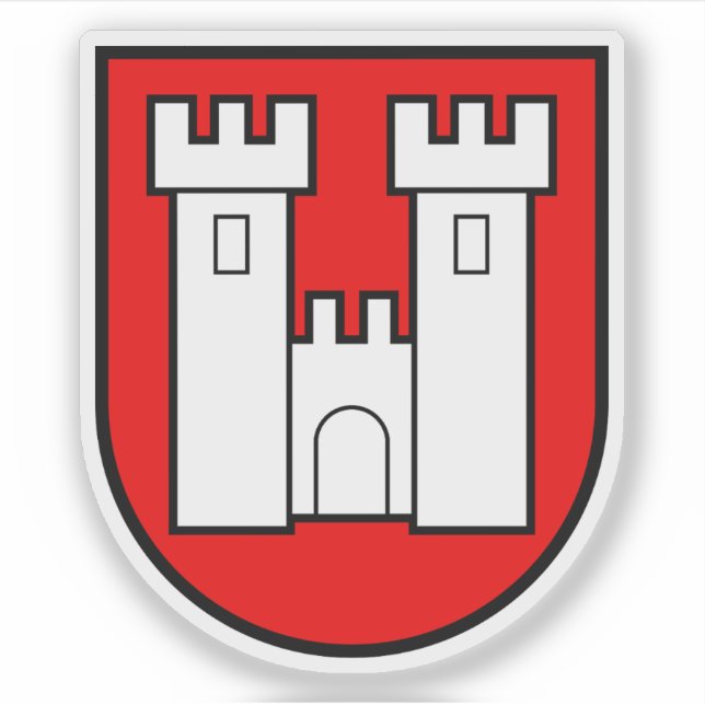 Pegatina Escudo de armas del distrito Niedersimmental, Suiz (Anverso)