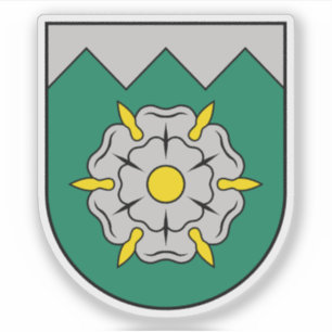Pegatina Escudo de armas del municipio de Tukums, Letonia