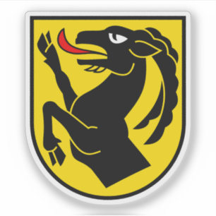 Pegatina Escudo de armas invisible, Suiza