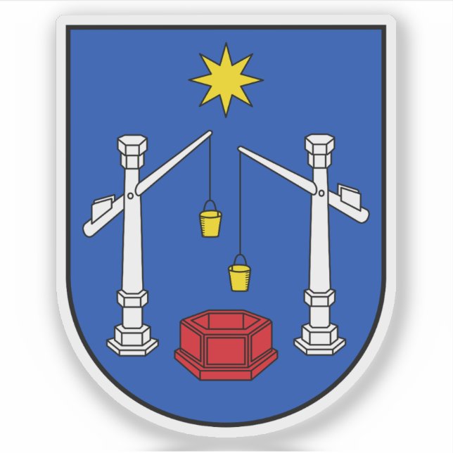 Pegatina Escudo de Bad Salzuflen, Alemania (Anverso)