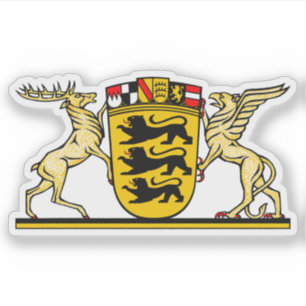 Pegatina Escudo de Baden-Württemberg, Alemania
