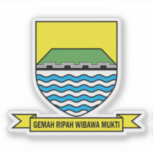 Pegatina Escudo de Bandung, Indonesia