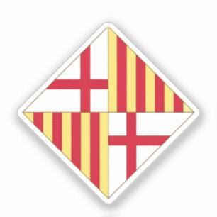 Pegatina Escudo de Barcelona (sin corona)