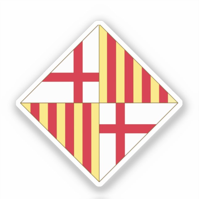 Pegatina Escudo de Barcelona (sin corona) (Anverso)