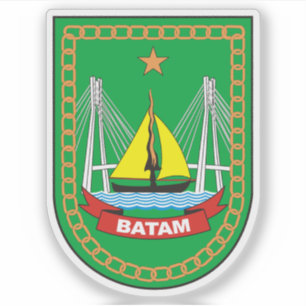 Pegatina Escudo de Batam (Indonesia)