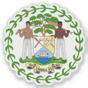 Pegatina Escudo de Belice