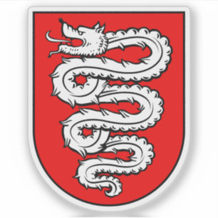 Pegatina Escudo de Bellinzona (Suiza)
