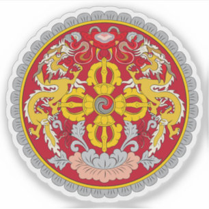 Pegatina Escudo de Bhután