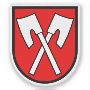 Pegatina Escudo de Biel/Bienne, Suiza