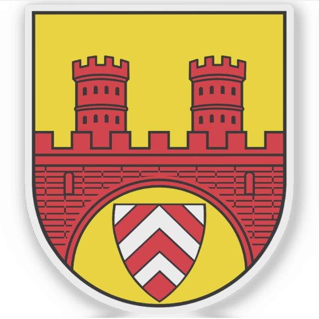 Pegatina Escudo de Bielefeld, Alemania (Anverso)