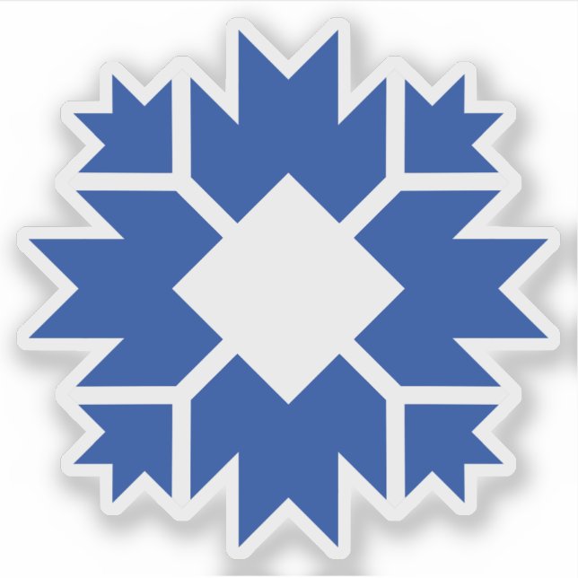 Pegatina Escudo de Bloomington, Indiana, EE. UU. (Anverso)