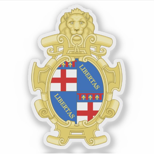 Pegatina Escudo de Bolonia (Italia) (Anverso)