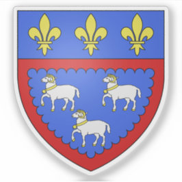 Pegatina Escudo de Bourges, Cher, Centre-Val de Loire