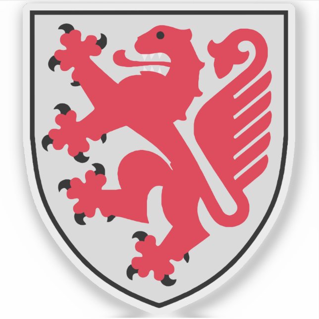 Pegatina Escudo de Braunschweig, Alemania (Anverso)